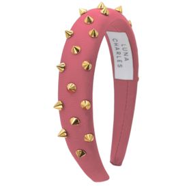 Roxy Gold Spike Headband - Pink