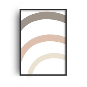 Inspired Rainbow Stripes Print By Pixy Paper