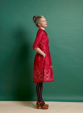 Cynthia Red Christmas Dress