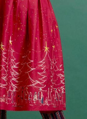 Cynthia Red Christmas Dress