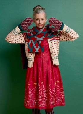 Cynthia Red Christmas Dress