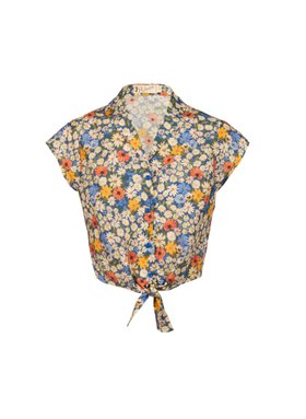 Image of Peggy Top - Blue Ditsy Daisy for Press & PR