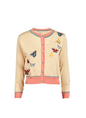 Vera - Cream Butterflies Cardigans