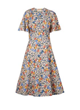 Rita - Blue Daisy Ditsy Dress
