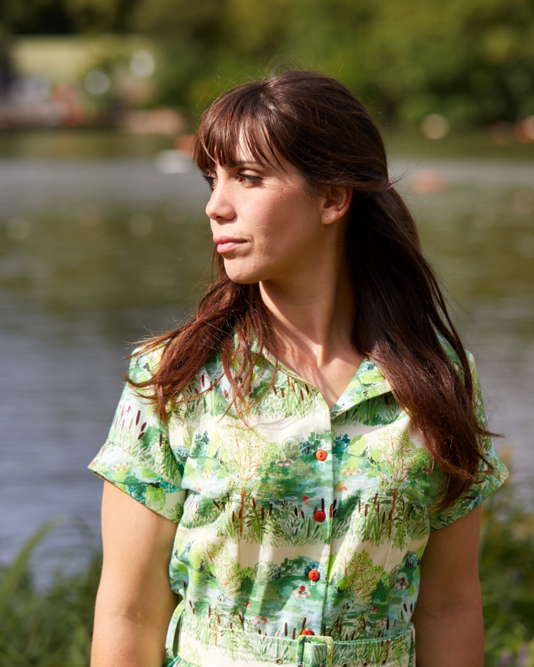 Louise Dress - Cotton-Linen Blend - Wild Swimmers