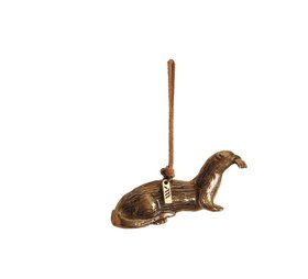 Otter Christmas Hanging Decoration | Coastal Gift for Nature Lovers