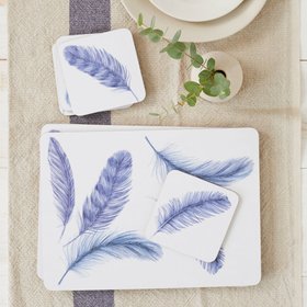 Feathers: Placemats & Coasters