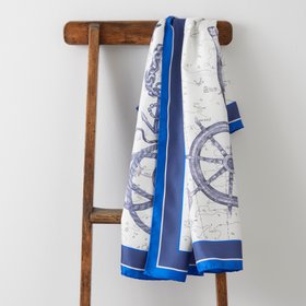 Nautical Silk Scarf