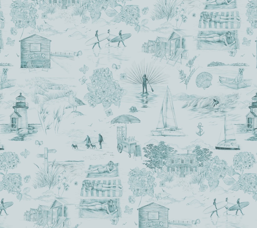 Wallpaper, Days Like These, Mural Snapshot - Sea Clay