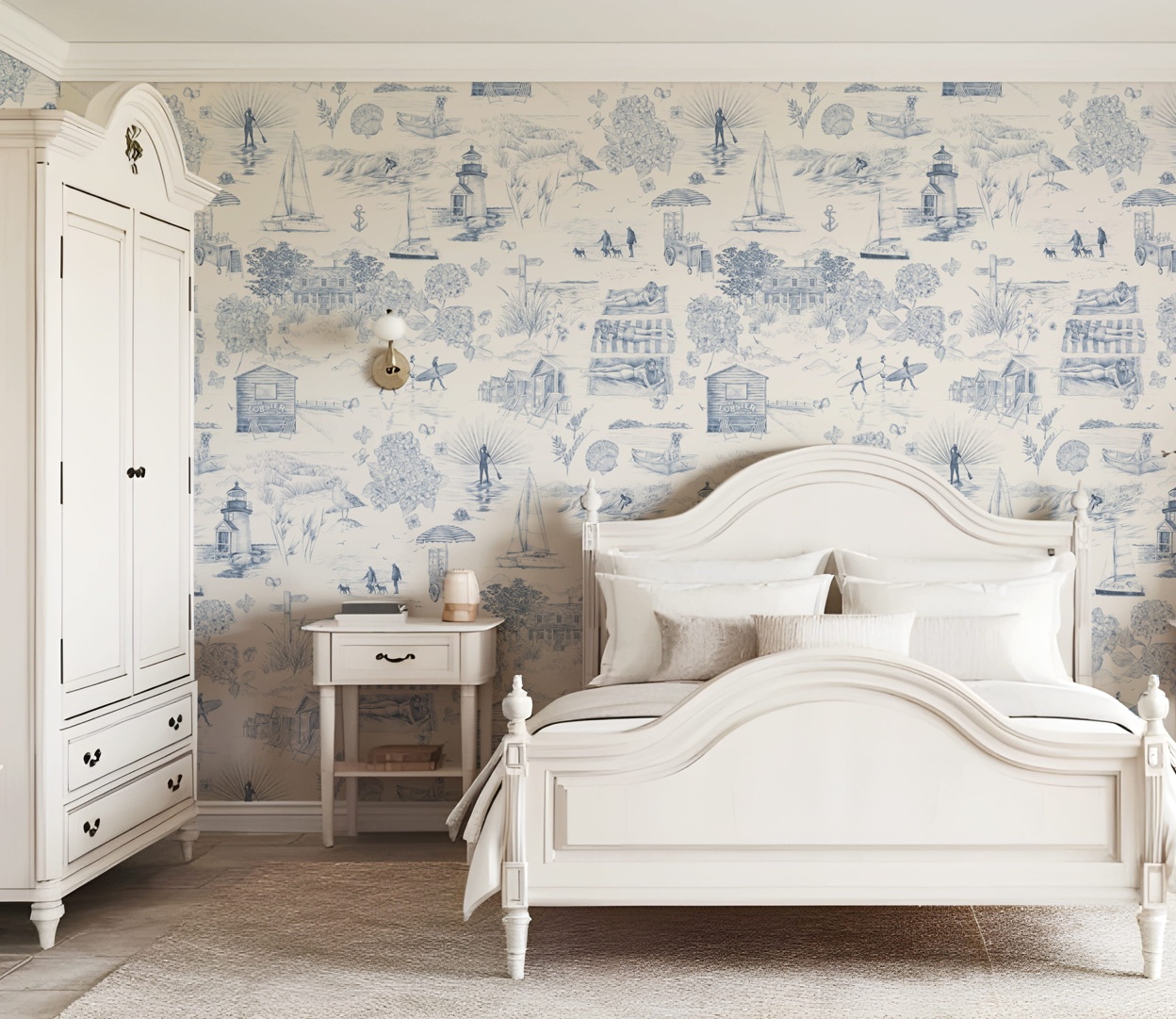 Room Shot: Days Like These, Wallpaper, Navy