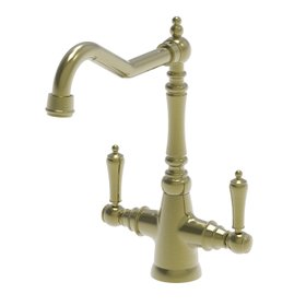 Butler & Rose Cecily Traditional Mono Kitchen Mixer Tap Antique Brass