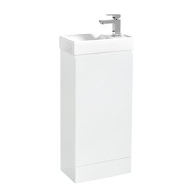 Dylan Waterproof 400mm Gloss White Cloakroom Vanity Unit & Basin