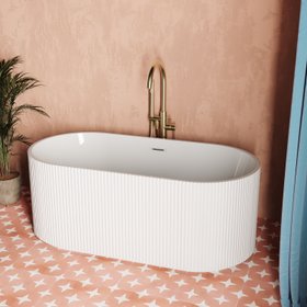 Billy Fluted Freestanding Bath - 1700 x 800mm