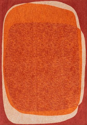 Orange statement rug from Louis De Poortere