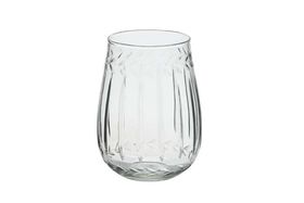 vintage style Etched Glass Hurricane Vase
