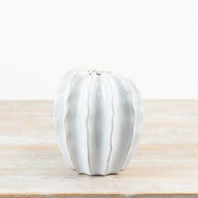 Lilliana Glazed White Vase