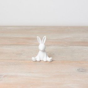 White Sitting Bunny in 2 Sizes