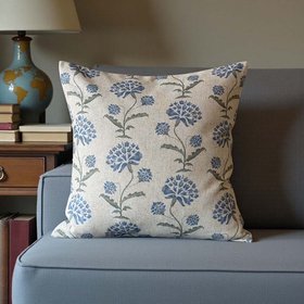 Woodley Blue Posey Cushion