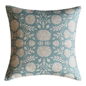 Bisham Sky Blue Floral Cushion