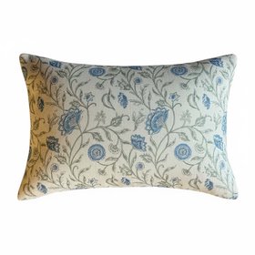Fawley Blue Floral Cushion
