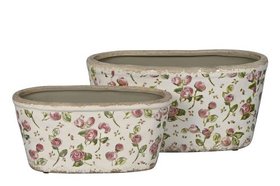 Matilda Rose Vintage Oval Planters