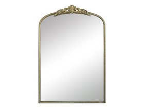 Antique Brass Mirror with Decorative Detailing
