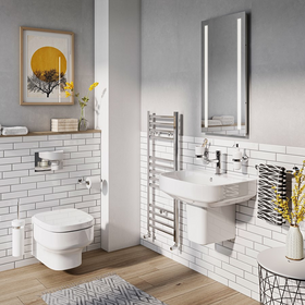 Crosswater Kai S Wall Hung Short Projection Toilet & 1180 Frame with Flush Plate Bundle