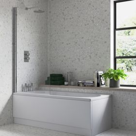 Apex Camden Single Straight Bath Screen