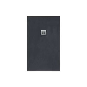 Tissino Giorgio2 Graphite Slate 1700mm x 750mm Stone Resin Rectangular Shower Tray