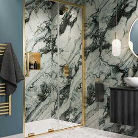 Showerwall Laminate Oyster 2440mm x 579mm Proclick Hydrocore Wall Panel - SW99