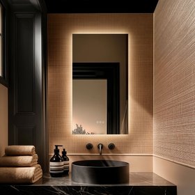 Origins Living Claris 500 x 900mm Rectangular LED Mirror