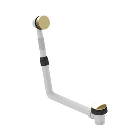 Vado Cameo Satin Brass Bath Waste + Overflow