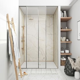 Showerwall Laminate Shell Marble 2440mm x 1179mm Proclick Hydrocore Wall Panel - SW64