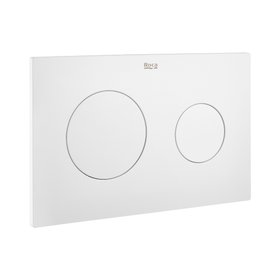 Roca Duplo One PL10 Matt White Dual Flush Plate