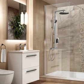 Ideal Standard i.life 1200mm Silver Wetroom Shower Screen