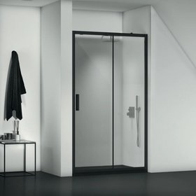 Ideal Standard Connect 2 1200mm Silk Black Sliding Shower Door