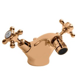 BC Designs Victrion Copper Crosshead Mono Bidet Mixer & Pop Up Waste