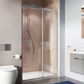 Crosswater Clear 6 Single Sliding Shower Door