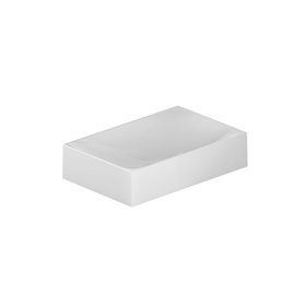 Vado Safari Gloss White Mineral Square Countertop Basin