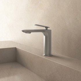 Crosswater Huck Brushed Stainless Steel Basin Mixer Tap