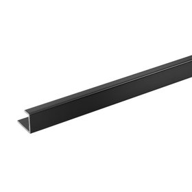 Crosswater Matt Black Straight End Trim