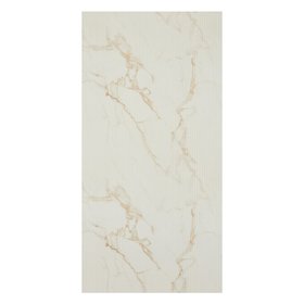 Crosswater Fluted Marble 2440mm x 1200mm Laminate Square Cut Wall Panel