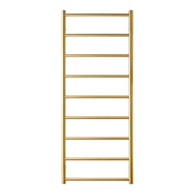 The Sussex Range by JIS Petworth 1275mm x 520mm Brushed Brass Electric Towel Rail