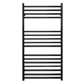 The Sussex Range by JIS Steyning 1000mm x 520mm Black Heated Towel Rail