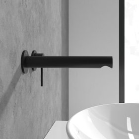 Villeroy & Boch Loop & Friends Matt Black Wall-Mounted Basin Tap