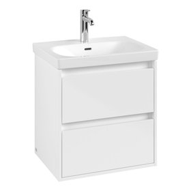 Villeroy & Boch Skyla Brilliant White 600mm Two-Drawer Vanity Unit