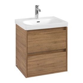 Villeroy & Boch Skyla Kansas Oak 600mm Two-Drawer Vanity Unit
