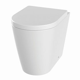 The White Space Lab Rimless Back to Wall Toilet & Seat