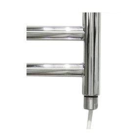 The Sussex Range by JIS Newick 600mm x 750mm Polished Stainless Steel Electric Towel Rail