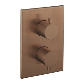 Crosswater MPRO Brushed Bronze Crossbox 3 Outlet 2 Handle Shower Valve